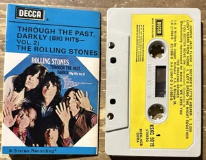 The Rolling Stones/ Through The Past Darkly Vol 2 - RARE Cassette Tape UK DECCA - Picture 1 of 5