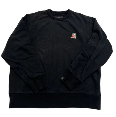 Rag & Bone Pizza Rat Sweatshirt in Black - Image 1 of 4