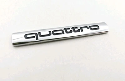 AUDI A3 A4 A6 QUATTRO REAR EMBLEM LOGO BADGE SIGN SYMBOL CHROME - Image 1 of 3