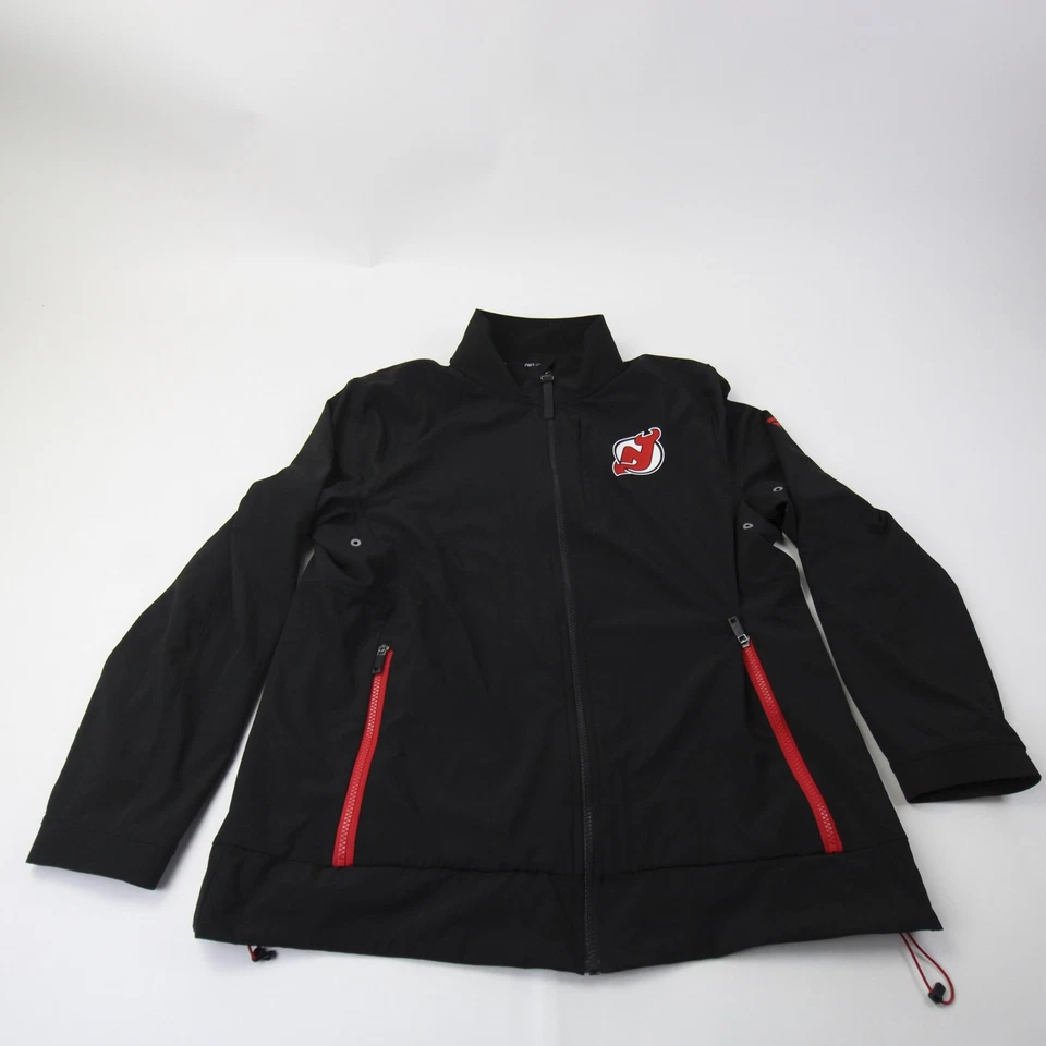 Chaqueta New Jersey Devils Fanatics NHL Pro Authentics para hombre negra usada Foto 1 de 1