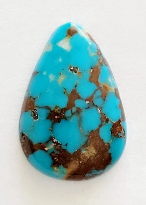 One Pear Shaped 100% Genuine Royston Turquoise Cabochon 22x33mm - Image 1 of 4