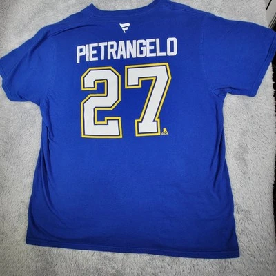 Alex Pietrangelo #27 St Louis Blues NHL Fanatics Para hombres Talla XL Copa Stanley Foto 1 de 4