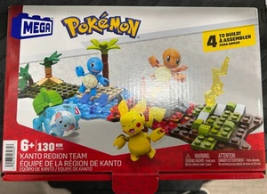 Mattel Mega Pokémon Kanto Region Team Pikachu Squirtle Charmander used - Picture 1 of 5