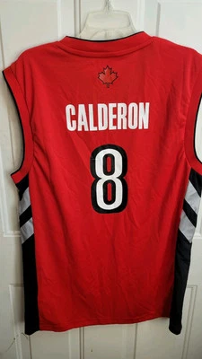 CAMISETA ADIDAS NBA TORONTO RAPTORS JOSE CALDERÓN ROJA HOMBRE S Foto 1 de 3
