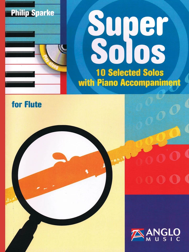 Super Solos for Flute Solo Sheet Music Philip Sparke Play-Along Book CD Pack - Image 1 of 1