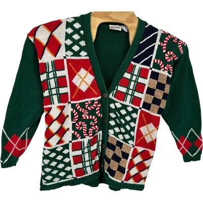 Cárdigan Suéter Navidad Tejido Feo Unidades Edición Limitada Años 90 De Colección Foto 1 de 4