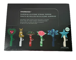 12 Starbucks Surprise Silikon Straw Topper Mystery Case Limited 2024 NEU versiegelt - Bild 1 von 5