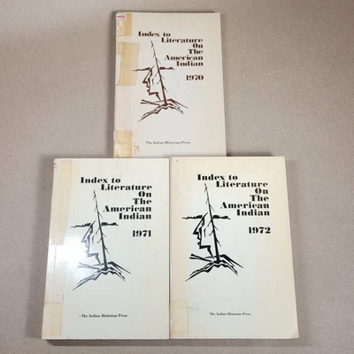 Lot Of 3 Index to Literature On The American Indian 1970 1971 1972 - Image 1 of 4