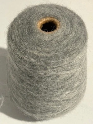 Fio de alpaca/lã merino/nylon macio cinza claro cone peruano #1 peso 10 oz - Imagem 1 de 4