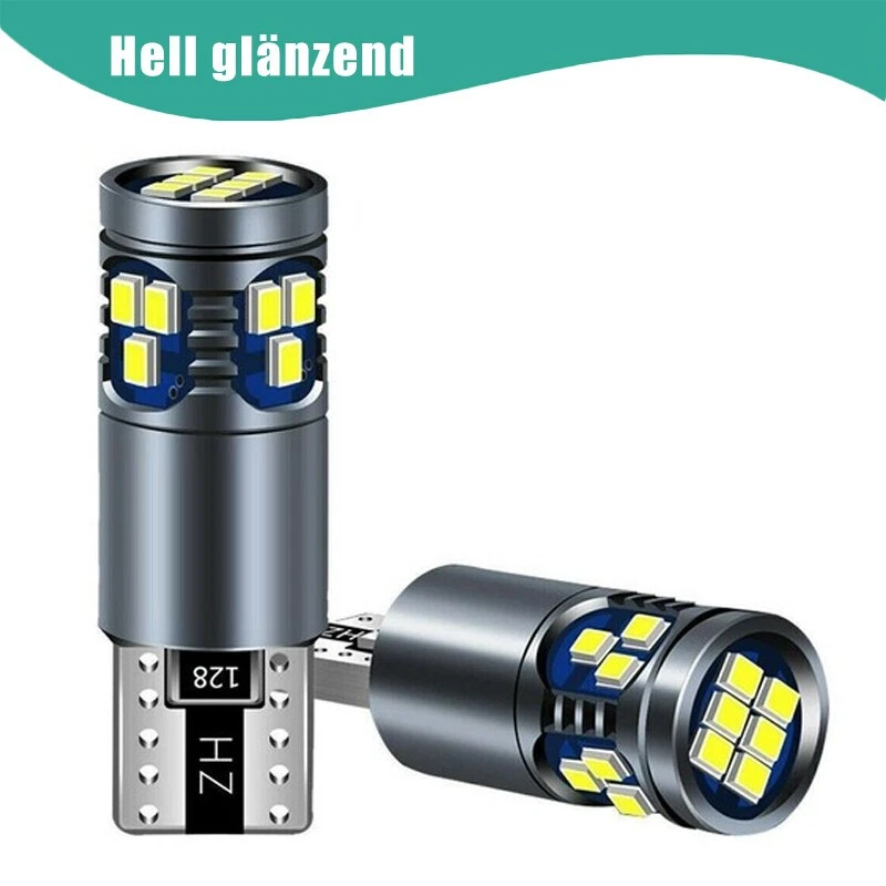2X T10 W5 W 18SMD Canbus Standlicht Beleuchtung Birne Lampe Weiß für VW AUDI BMW - Bild 1 von 4