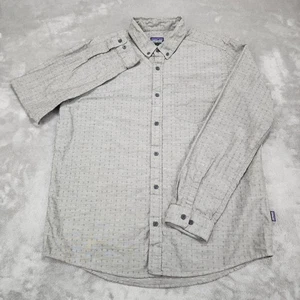 Camisa Patagonia Para Hombre Grande Gris Algodón Orgánico Manga Larga Botón STY53791FA17 - Imagen 1 de 14
