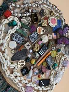 Junk Jewelry Lot - Vintage & Mod For Parts, Repair, Crafts - Picture 1 of 15