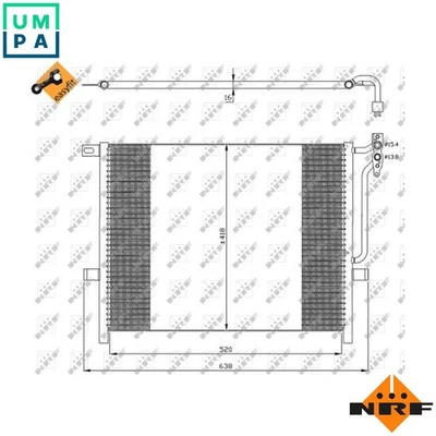CONDENSER AIR CONDITIONING 35589 FOR BMW Z4/Roadster/E85/E86 N42B18A N46B18 1.8L - Image 1 of 4