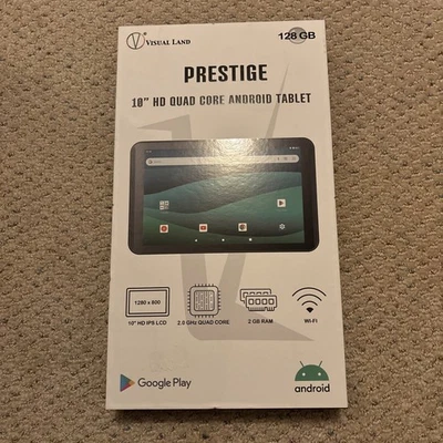 Brand New Visual Land Prestige 10" HD Android Smart Tablet 128 GB WiFi 2 Gb Ram - Image 1 of 2