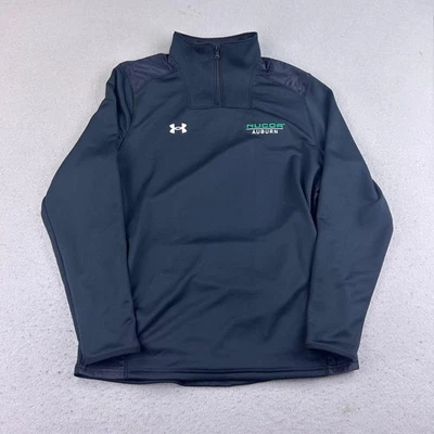 Sudadera Nucor Casn Para Hombre Grande Azul 1/4 Cremallera Suelta Malla Forrada Pullover Foto 1 de 4