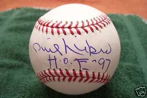 PHIL NIEKRO ATLANTA BRAVES SIGNED BASEBALL W/INSC & COA - Picture 1 of 2