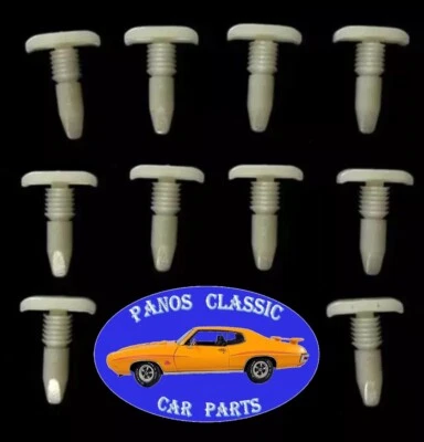 Retenedor de empuje de cabeza en T para Ford 3/16" agujero nailon HECHO EN EE. UU. 10 piezas 318 Foto 1 de 4