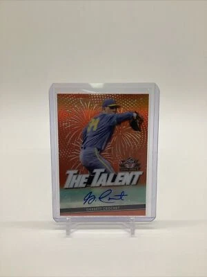 2020 Leaf Valiant The Talent Orange #TTGC1 Garrett Crochet #/75 Auto - Image 1 of 2