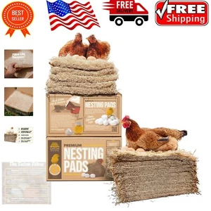 Hand-Packed Premium Nesting Pads - Gentle Luxury for Happy Laying Hens (10 Pack) - Picture 1 of 10
