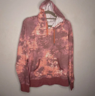 Джессика Симпсон коралл фиолетовый галстук умереть толстовка с капюшоном кенгуру карман L 16 - Изображение 1 из 4