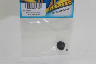 H-Speed HSPX 220 Ritzel 20 Zähne 32dp 5mm Stahl Motorritzel NEU OVP - Bild 1 von 3