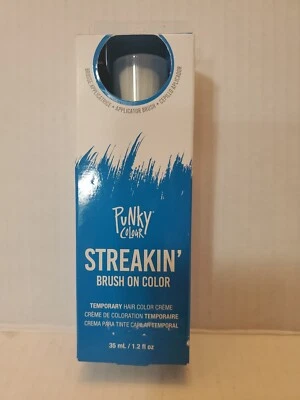 Pincel Punky Colour Streakin' color azul, crema de color de cabello temporal, 1,2 oz Foto 1 de 4