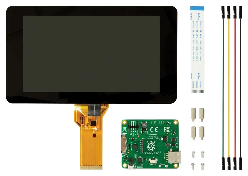Raspberry Pi 7 Zoll Display-Module - Schwarz (RB-LCD-7)