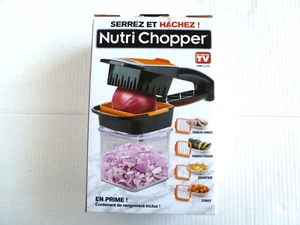 Nutri Chopper 5-in-1 Compact Handheld Kitchen Slicer with Storage Container - Picture 1 of 5