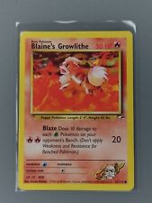 Blaine's Growlithe 62/132 - Vintage Non-Holo Pokémon Card Excellent - FREE P&P!