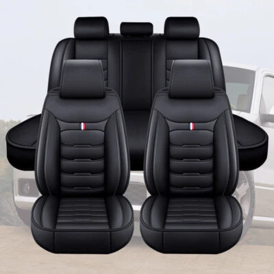 For Toyota For RAV4 Leather Car Seat Covers 5Seats Front Rear Protector Full Set Foto 1 de 4