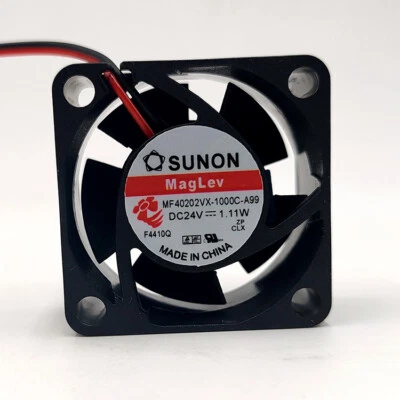 1pc SUNON MF40202VX-1000C-A99 24V 1.11W  4CM 4020  2-wire Cooling Fan - Image 1 of 4