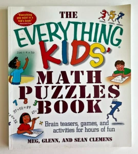 The Everything Kids' Math Puzzle Book by Meg, Glenn & Sean Clemens, Ages 7-12 - Picture 1 of 4