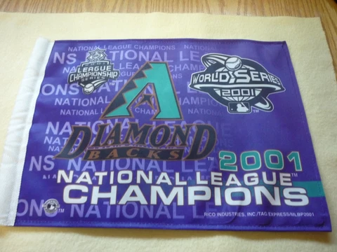Car Flag, Arizona Diamondbacks, National League Champions, 2001 Cover
