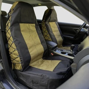 For Subaru Forester Car Front Seat Cover Waterproof Black Army Green Canvas 2PCS - Picture 1 of 9