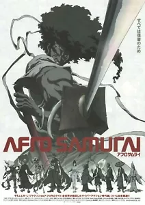 Póster volador japonés Chirashi Afro Samurai 2007 Takashi Okazaki B5 - Imagen 1 de 1