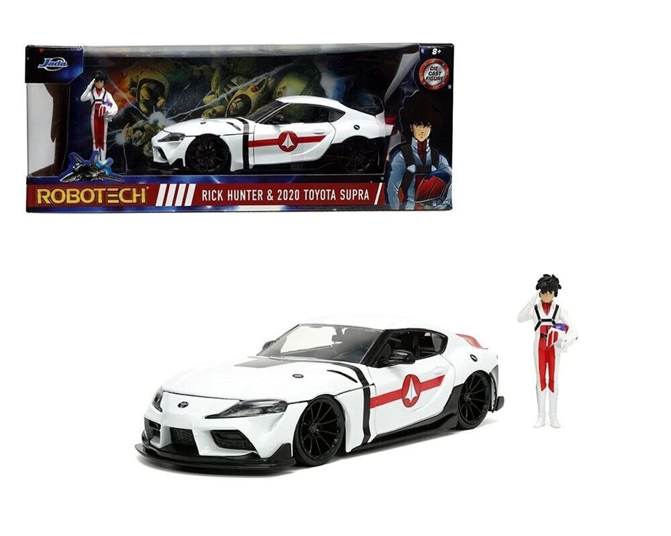 Jada 1:24 Hollywood Rides Robotech Rick Hunter Figura E 2020 Toyota Supra 33685. - Immagine 1 di 1