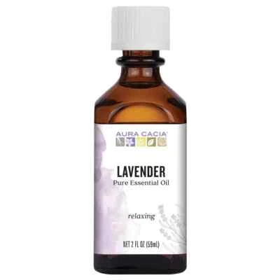 Aceite esencial de lavanda Aura Cacia 2 fl. oz - VENDEDOR DE EE. UU. Foto 1 de 4