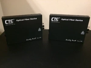 Pair CTC Union's FRM220-FXO/FXS 1 Telephone Lines Over Fiber Media Converters - Bild 1 von 5