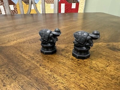 Harry Potter Wizard's Chess Set Replacement Piece Parts 2 Black Pawns - Image 1 of 2