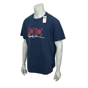 Polo Ralph Lauren Men's XL Classic Fit Blue Crew Neck T-Shirt Signature Logo - Picture 1 of 11
