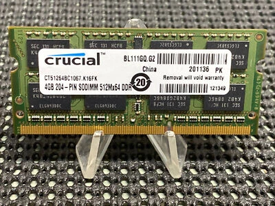 Samsung 4GB PC3-8500S DDR3-1066MHz  SoDimm Memory Laptop Ram M471B5273CH0-CF8  - Image 1 of 4