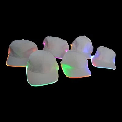 Gorra de béisbol intermitente LED multicolor fiesta discoteca de neón Foto 1 de 4