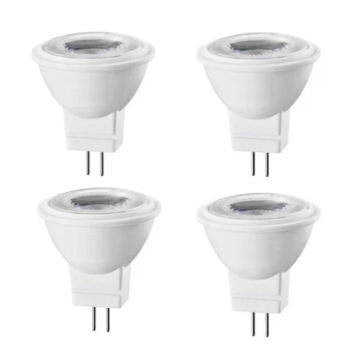 GU4 Bi-Pin Base MR11 LED spotlights 3W DC 12V Aluminum LED Light Bulbs 4Pcs - Image 1 of 4