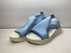 Baby Blue Summer Wedge Sandals  Womens Size 38
