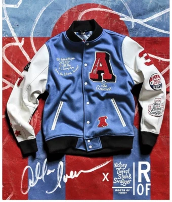 Chaqueta Universitaria Roots of Fight Allen Iverson The Answer Melton (L) NUEVA con ETIQUETAS Foto 1 de 4