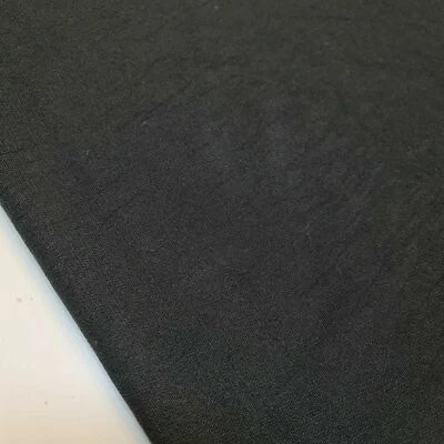 BLACK VISCOSE Fabric NON Stretch Dress Craft Material 58" Meter - Image 1 of 2