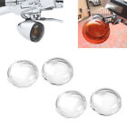 4*Clear Turn Signal Light Lens Cover Fit For Harley Electra Road Glide King Dyna