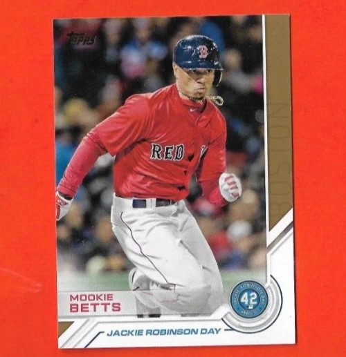 2017 Topps Jackie Robinson Day Boston Red Sox Baseball Card #JRD3 Mookie Betts  - Image 1 of 1