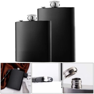 Hip Flask 6/8oz Accessories Bourbon Brandy Camping Fishing Hunting Boating - Image 1 of 4