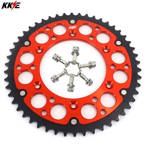 KKE 52T Orange Rear Hybrid Sprocket For KTM 125 200 250 300 530 1998-2022 All - Picture 1 of 7